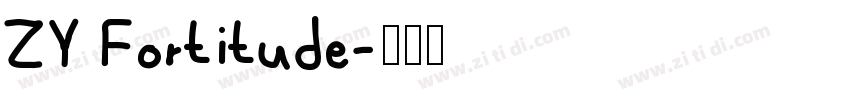 ZY Fortitude字体转换